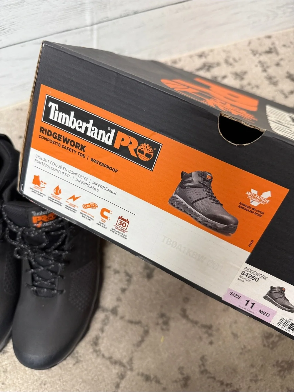 NWT Mens Timberland Pro Ridgework Work Shoes